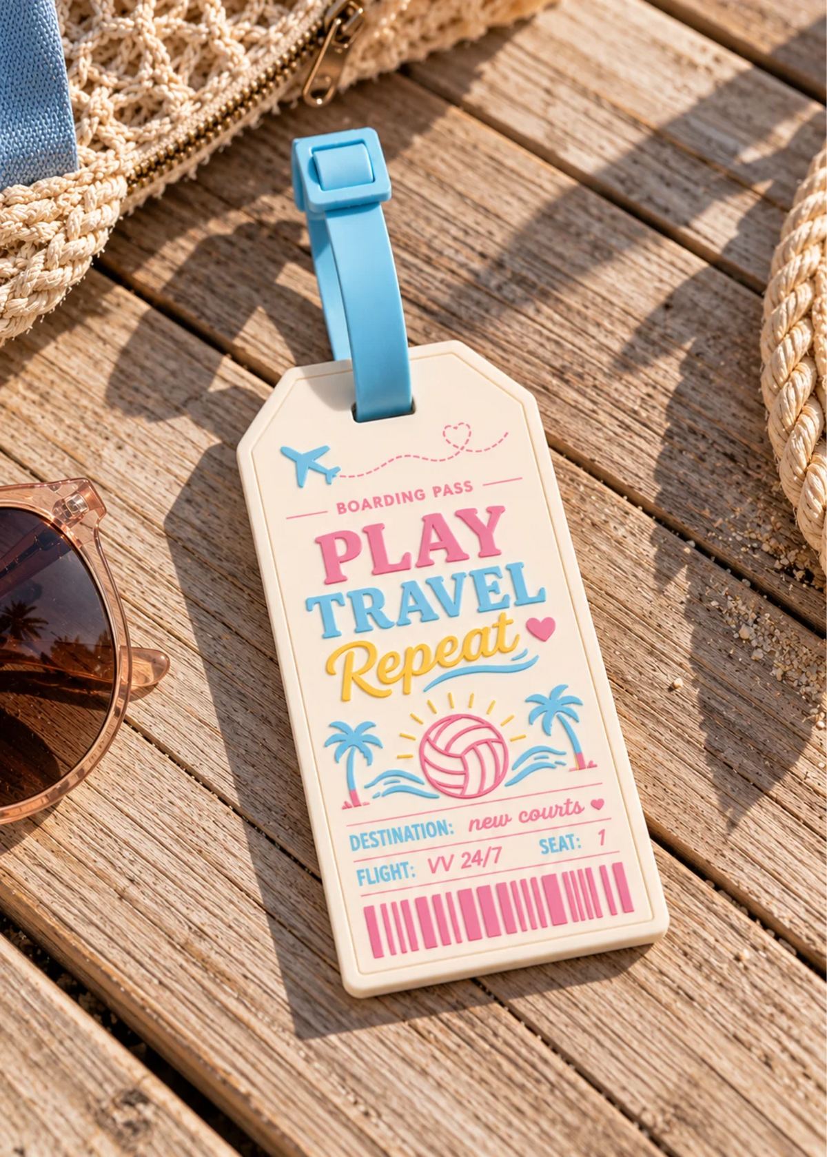 Volleyball Luggage Tag