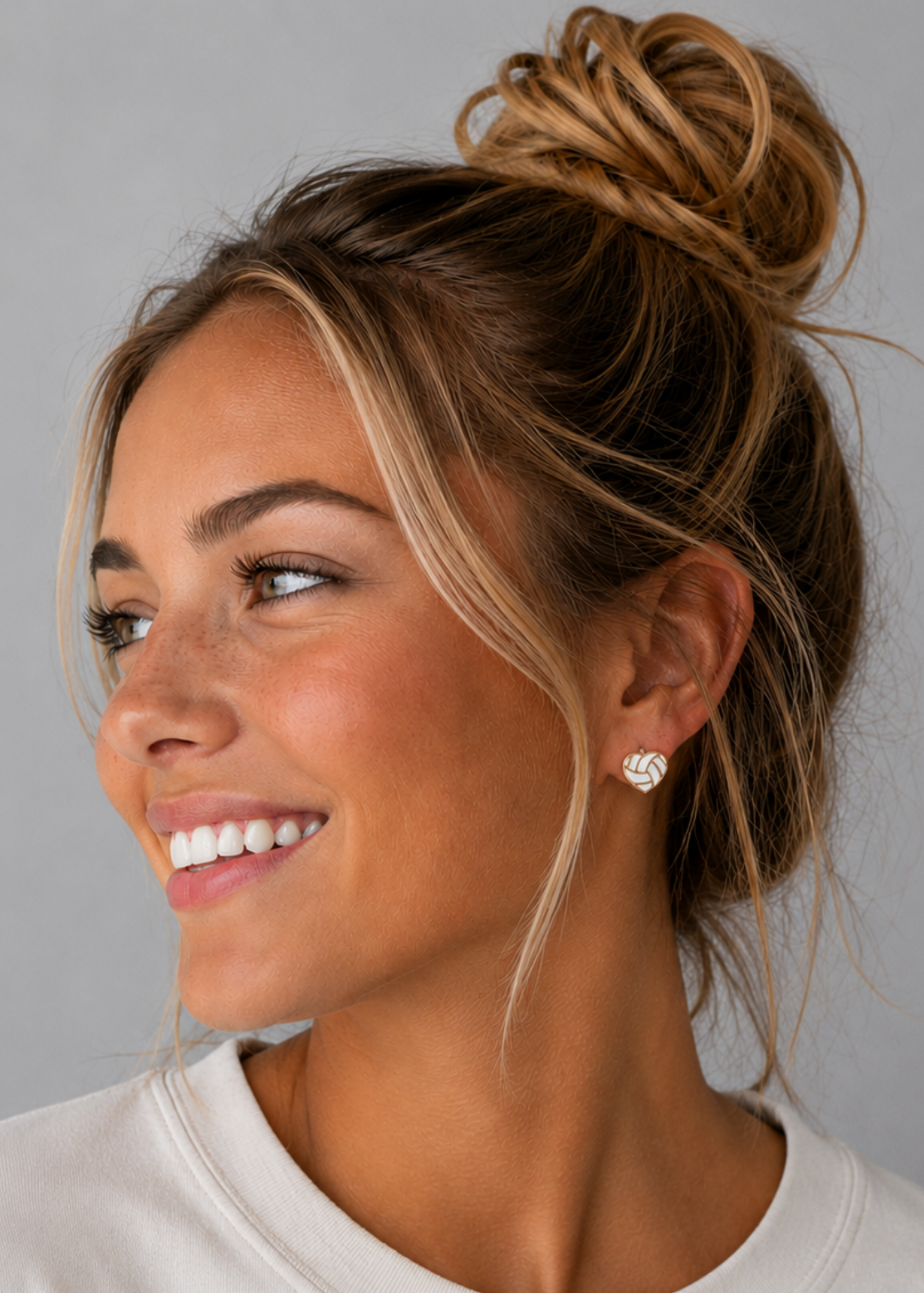 Volleyball Heart Earrings