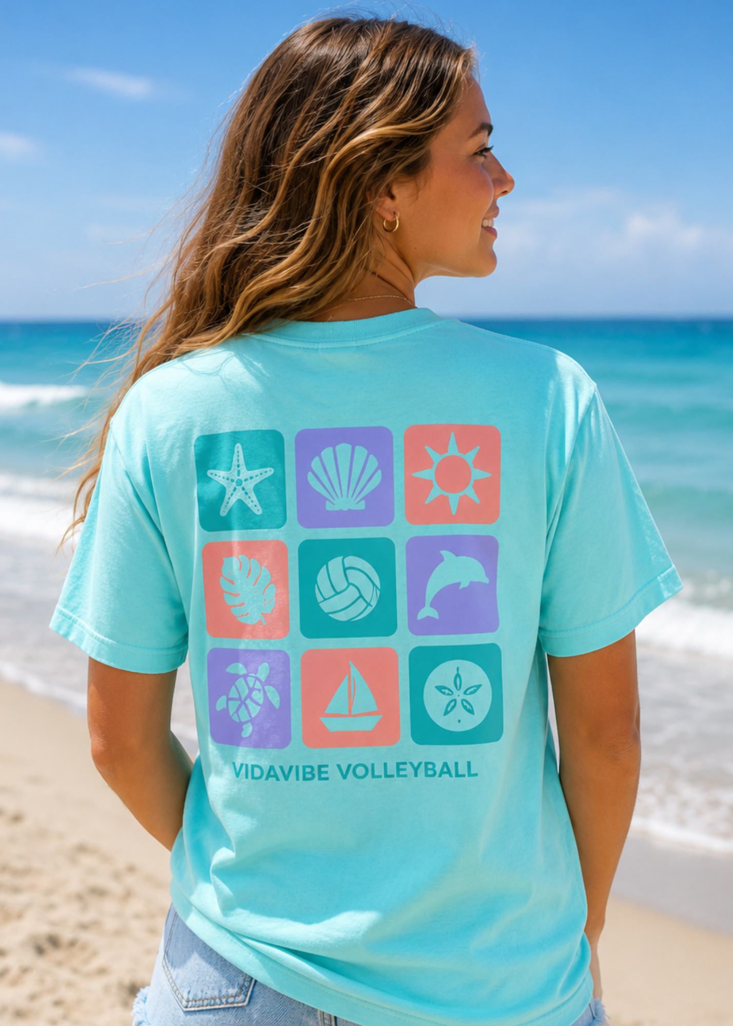 Colorful Coastal Vibes Tee
