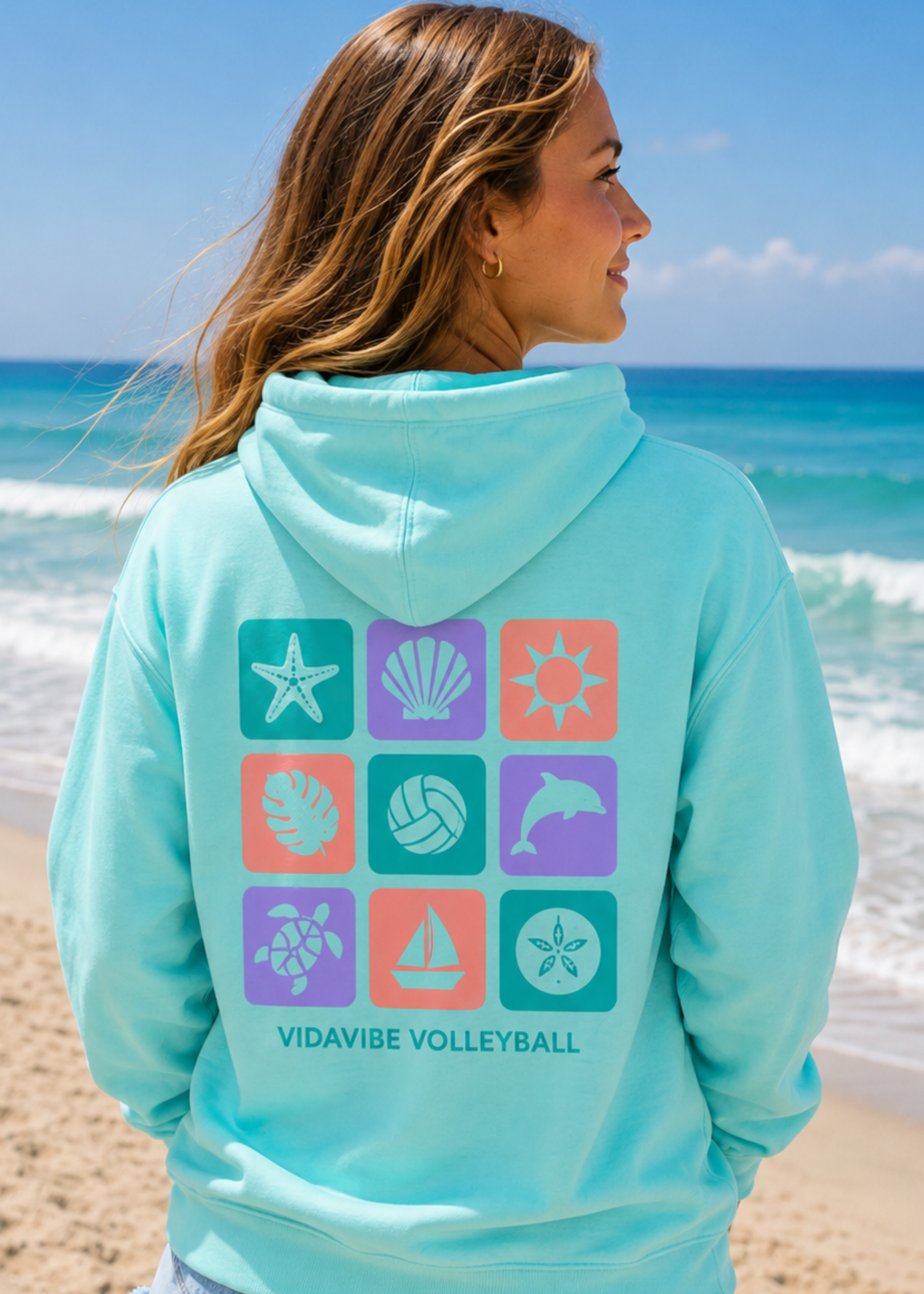 Colorful Coastal Vibes Sweatshirt