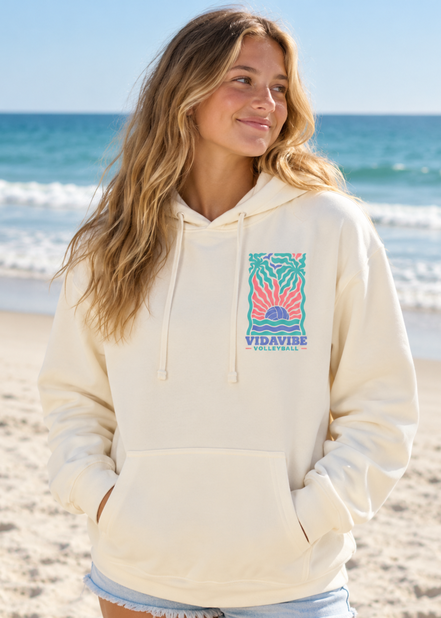 Retro Tide Volleyball Sweatshirt