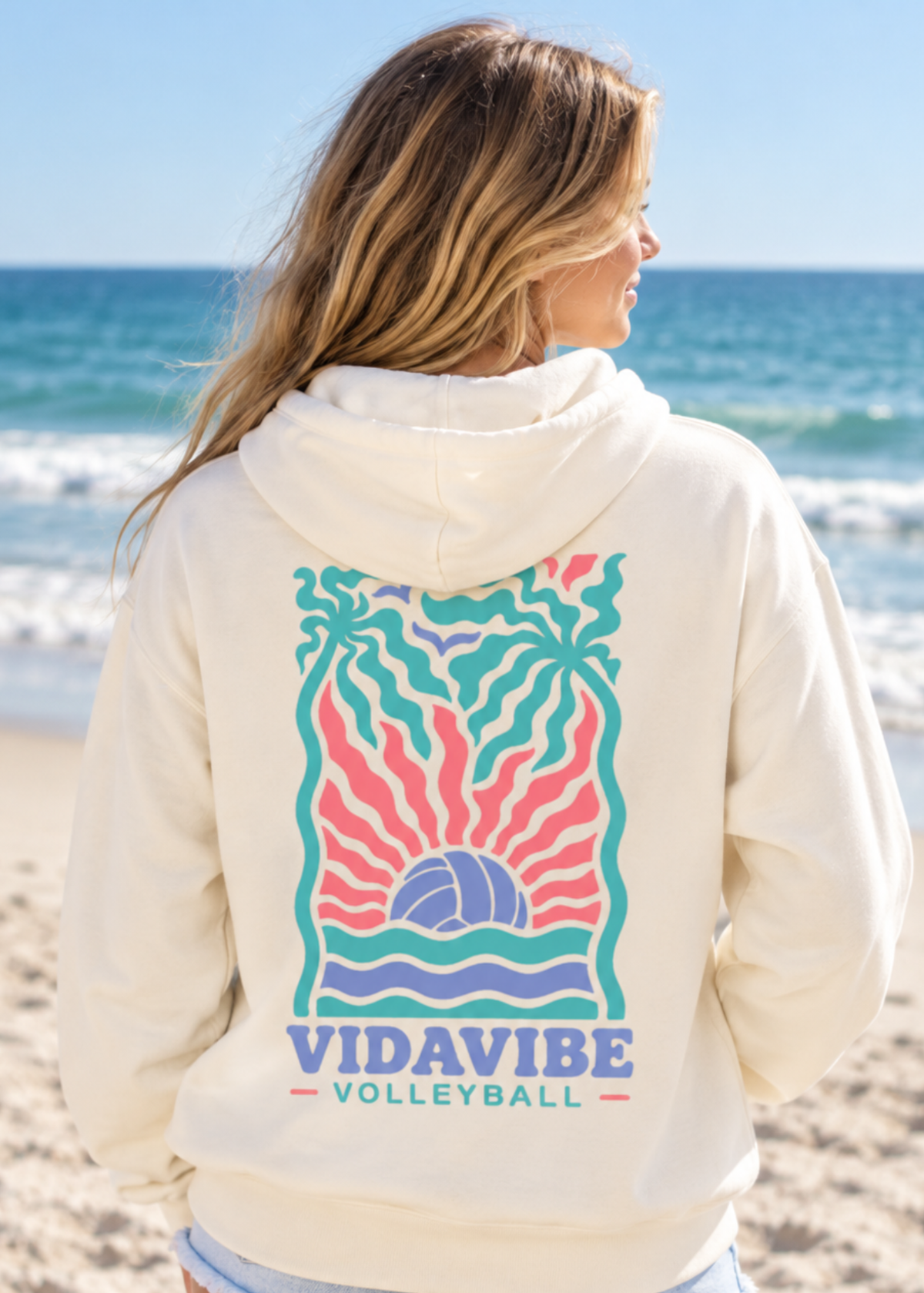 Retro Tide Volleyball Sweatshirt