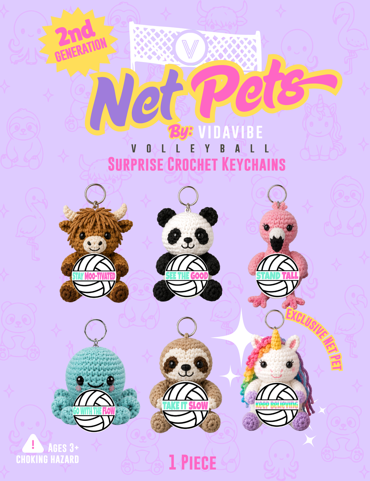 2nd Generation NetPets Keychain Blind Bags