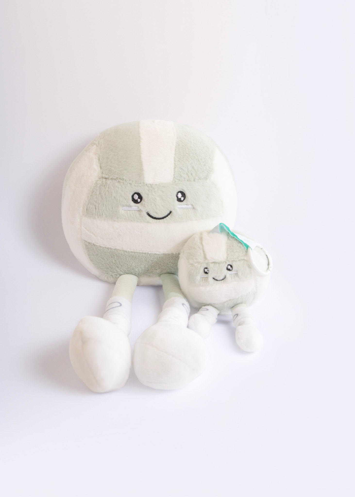 Grey & White Volleyball Plushie "Bumpi"