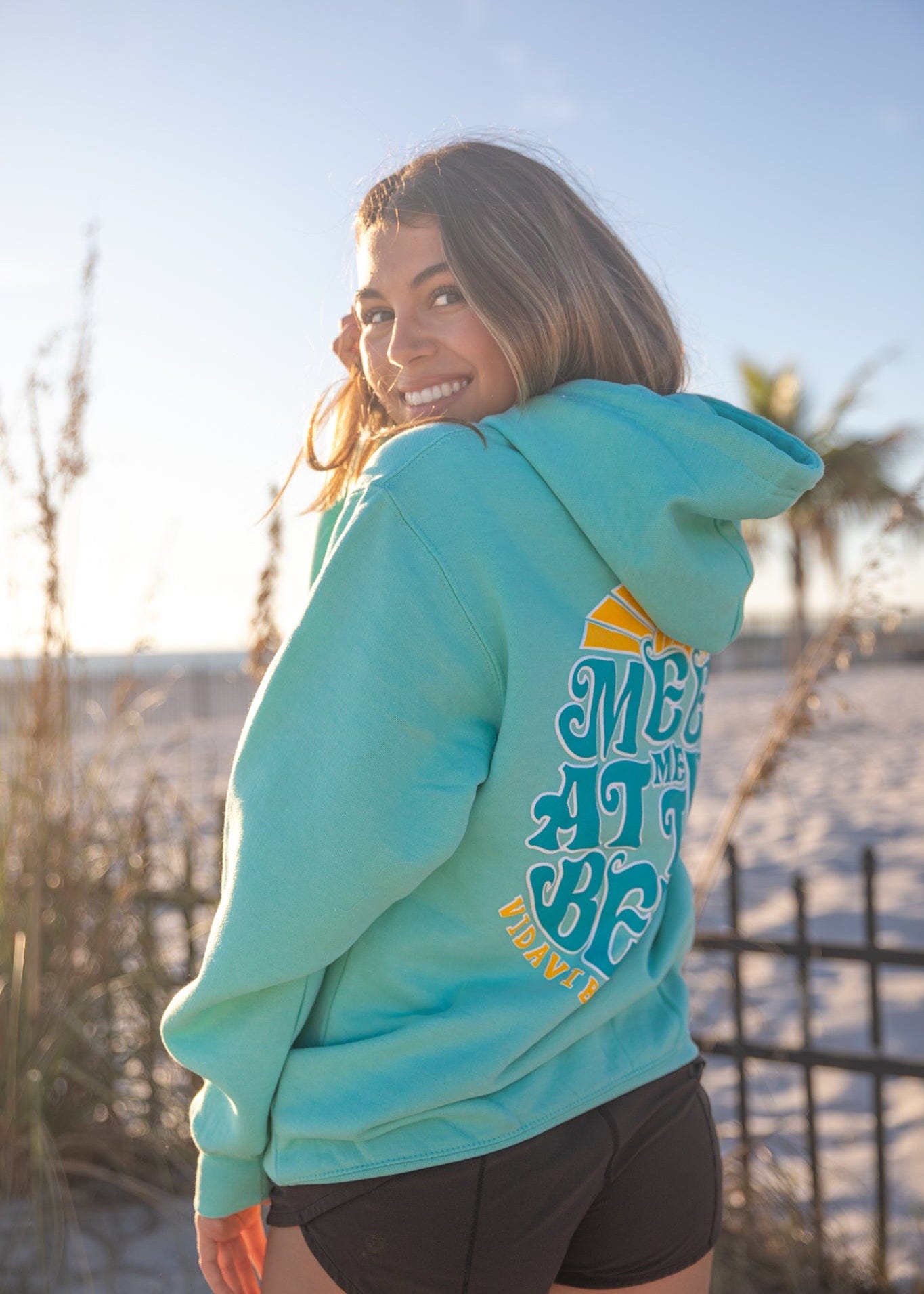 Meet Me at the Beach Sweatshirt Blue