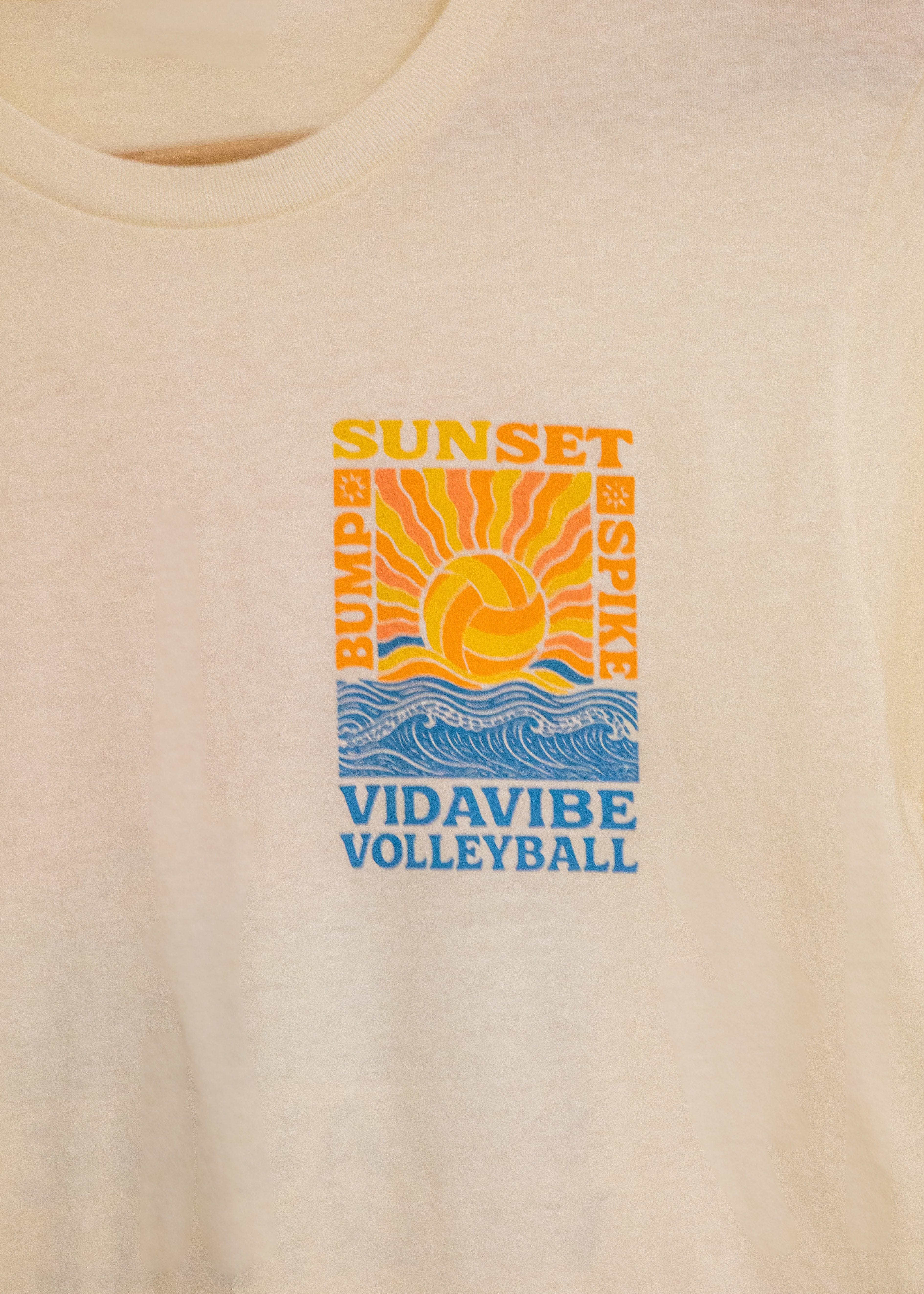 Sunset Volleyball Tee