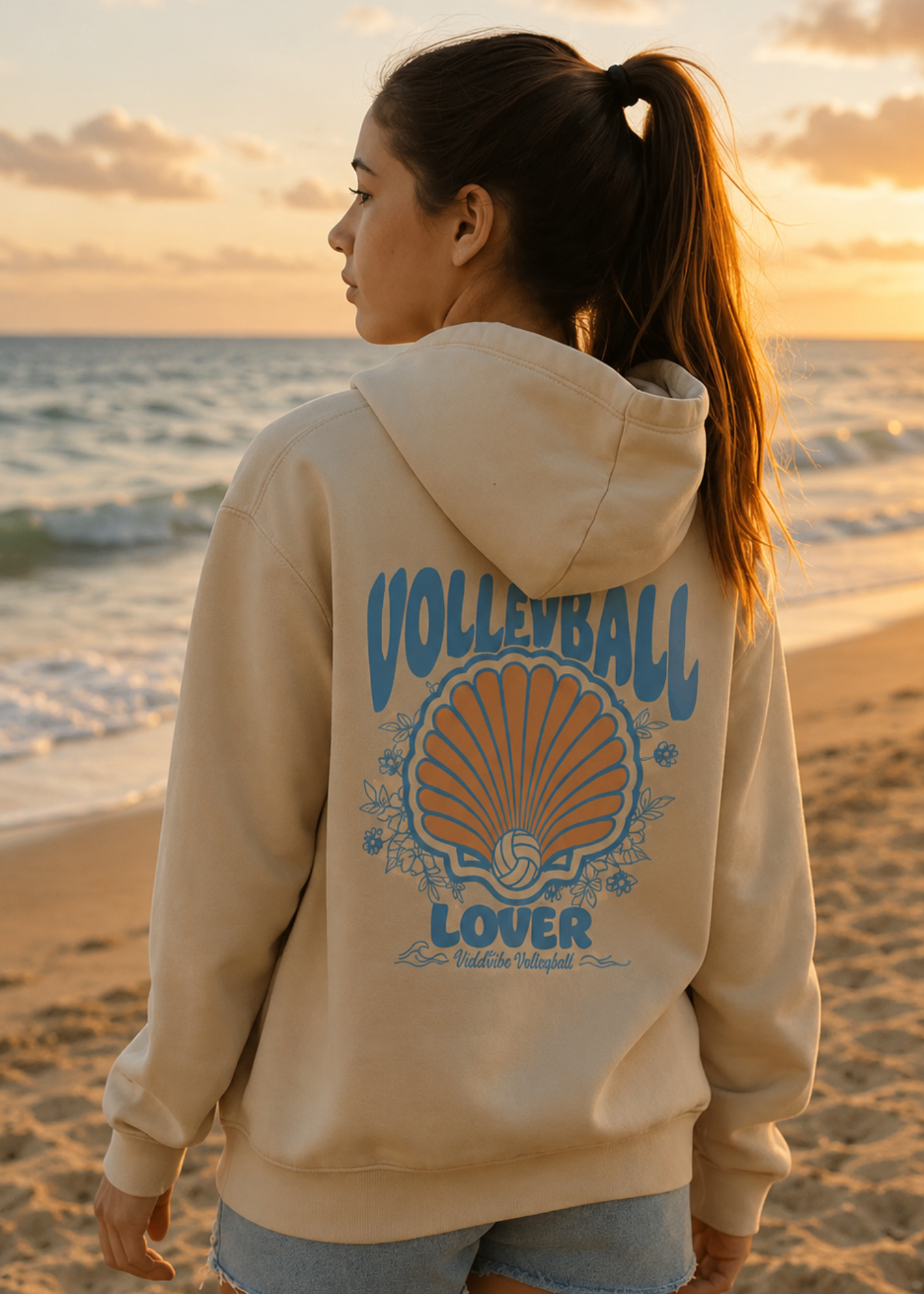Volleyball Lover Shell Sweatshirt