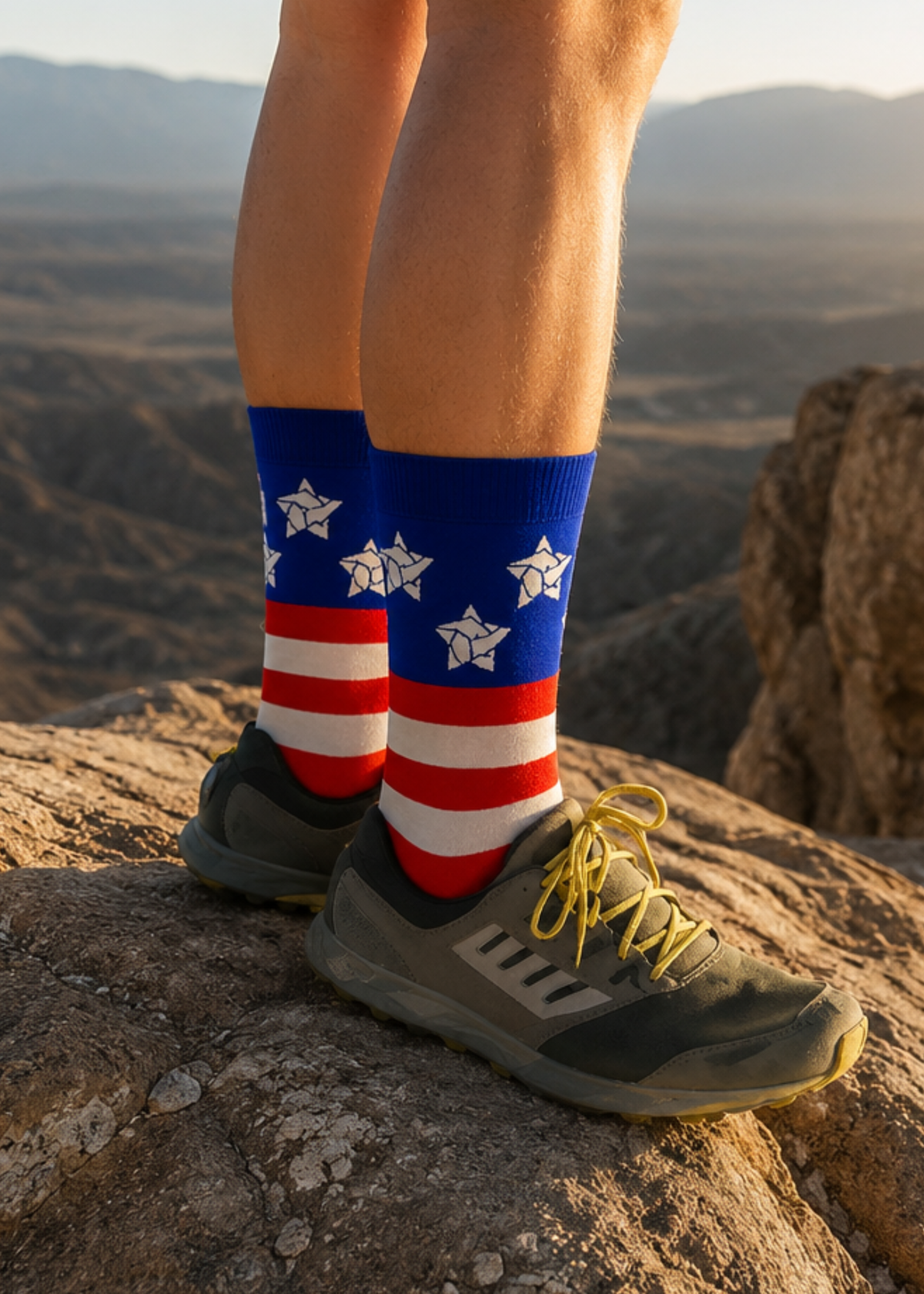 USA Red, White, and Blue Volleyball Crew Socks