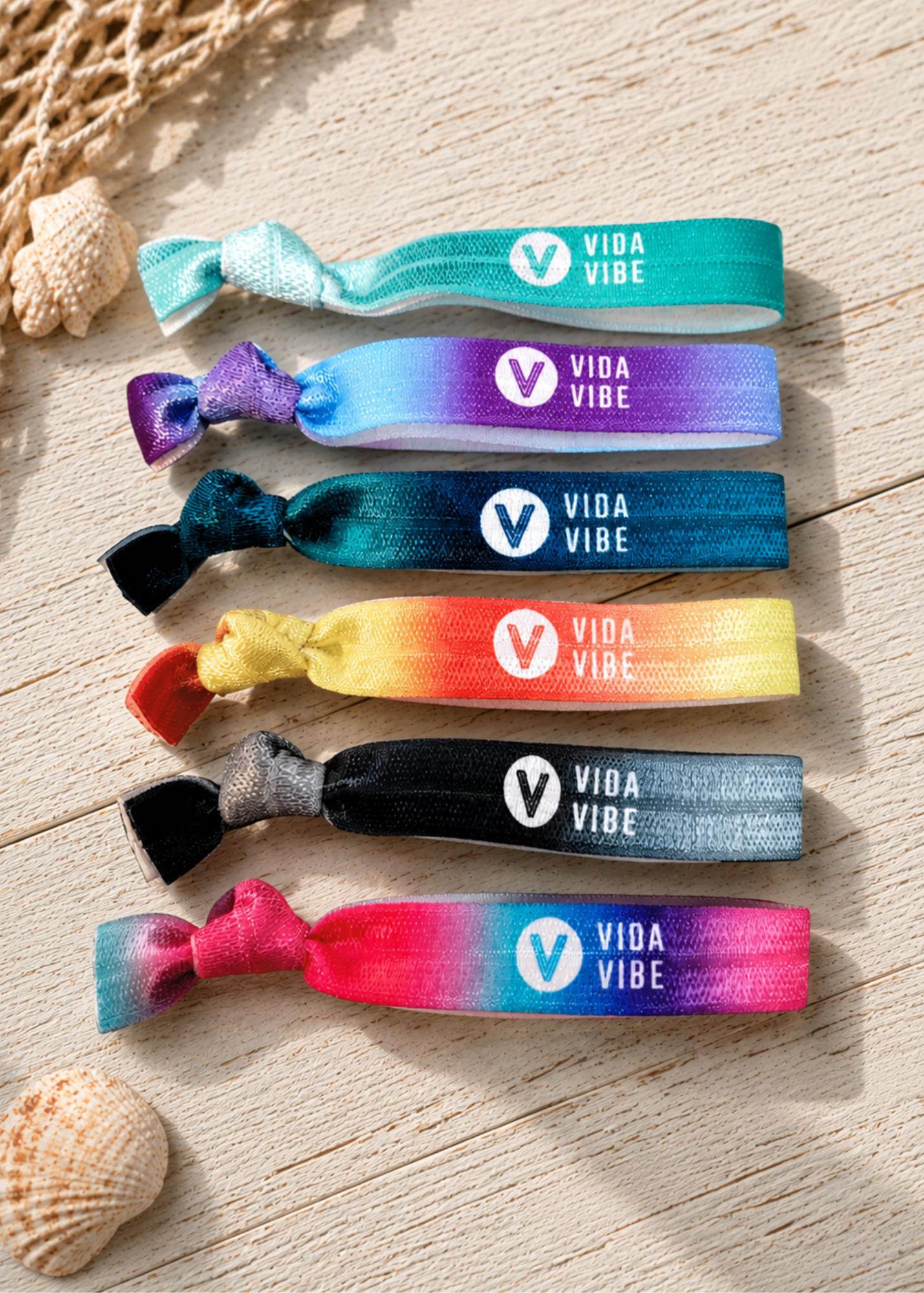 Elastic Hair Ties 6 Pack