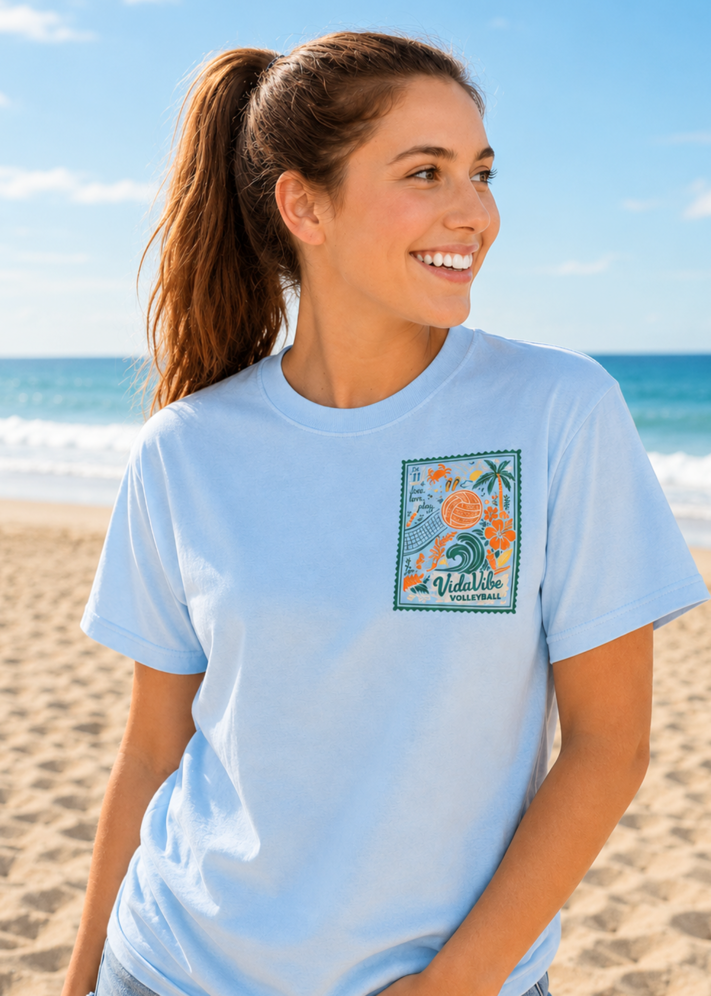 Seaside Stamp Tee