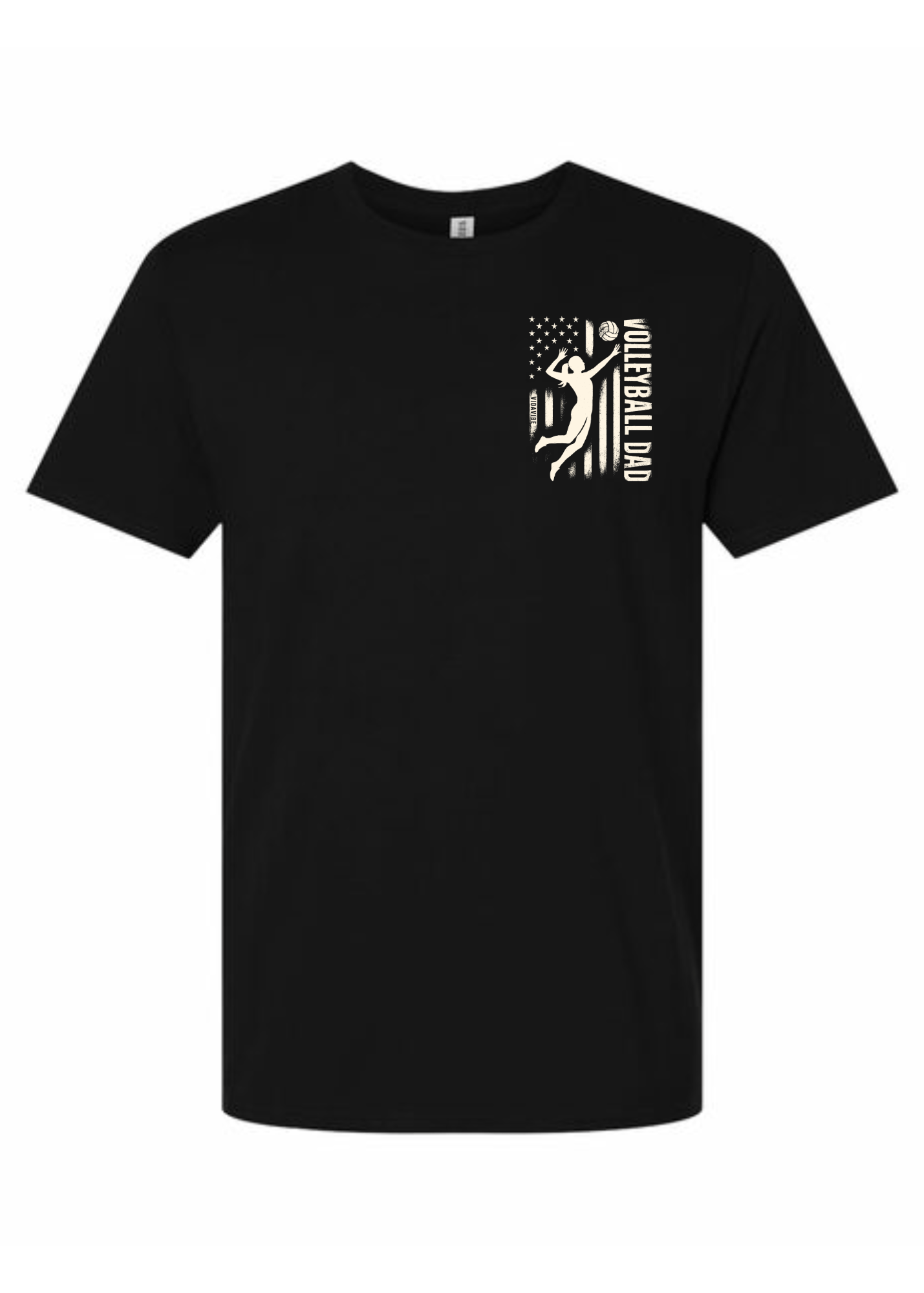Volleyball Dad Flag Tee
