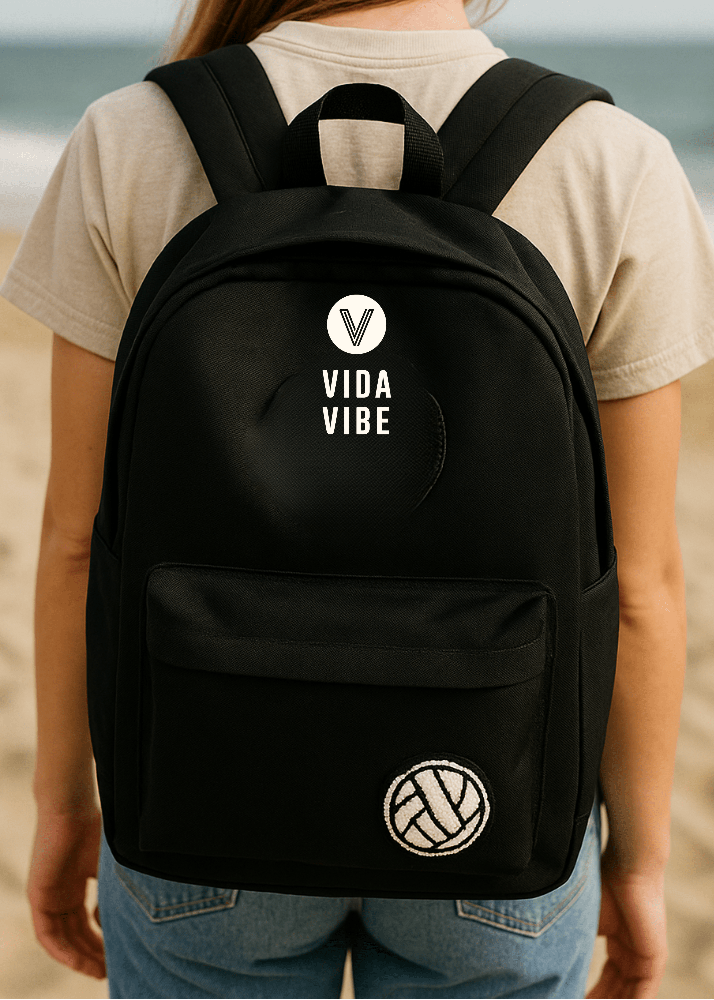 Chenille Volleyball Patch