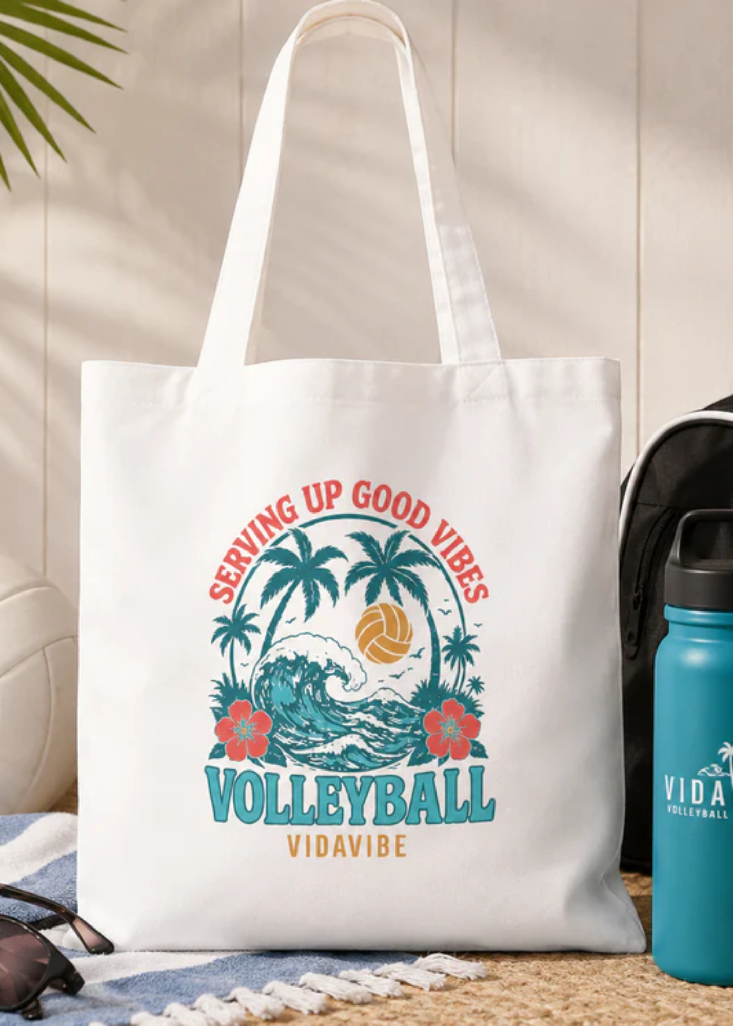 Serving Up Good Vibes Volleyball Bag