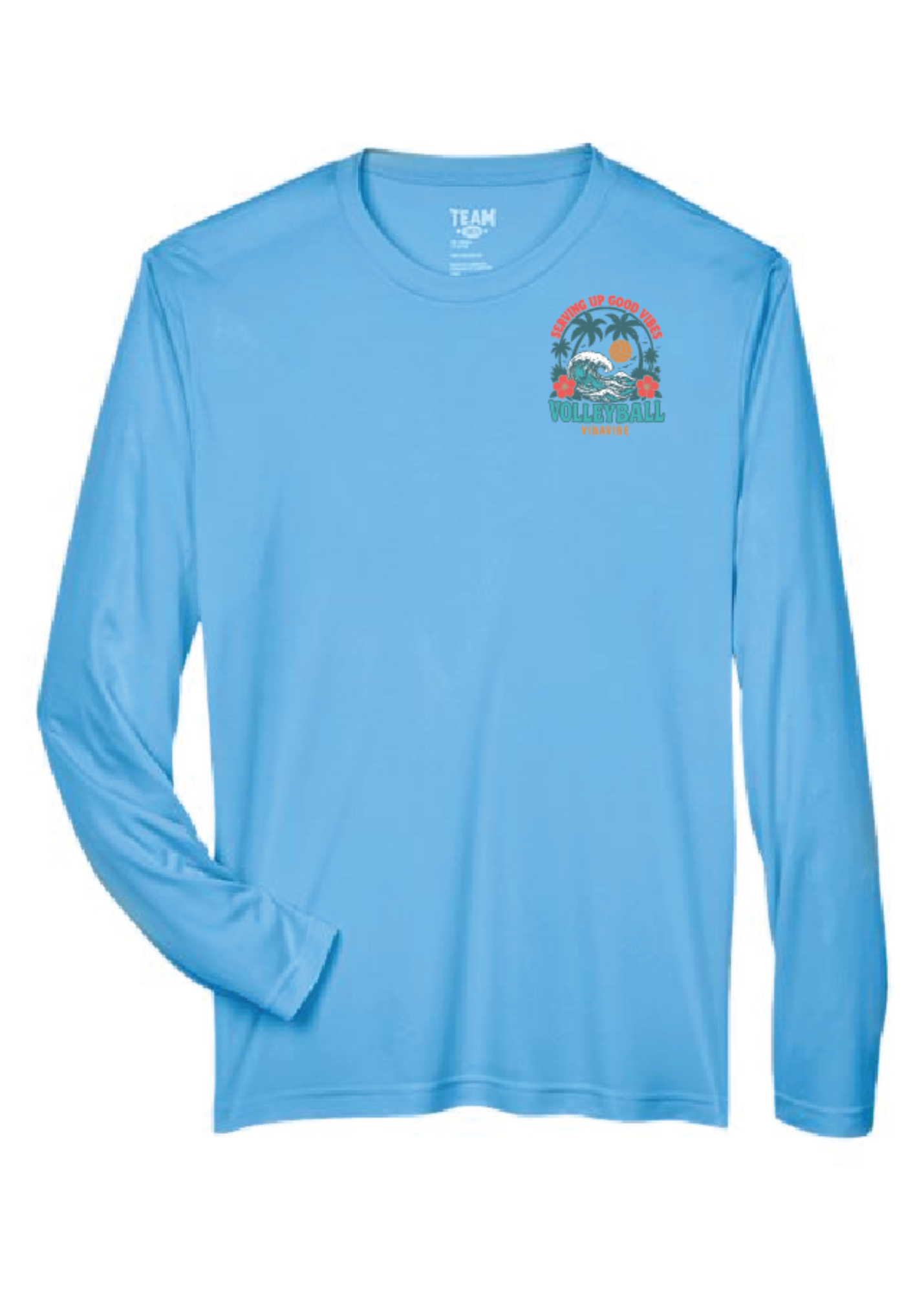 Serving Up Good Vibes Long Sleeve Dri-Fit - Blue