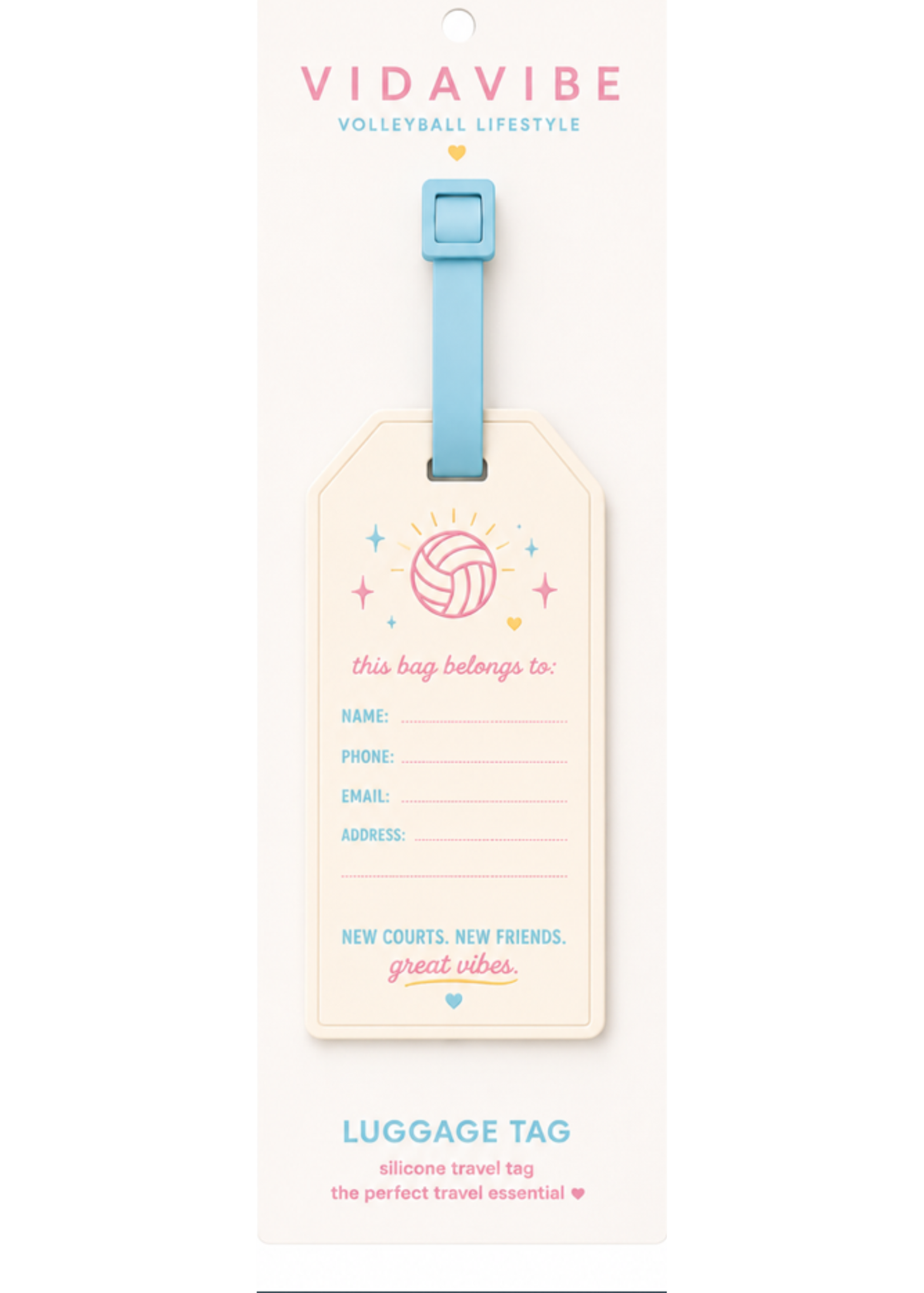 Volleyball Luggage Tag