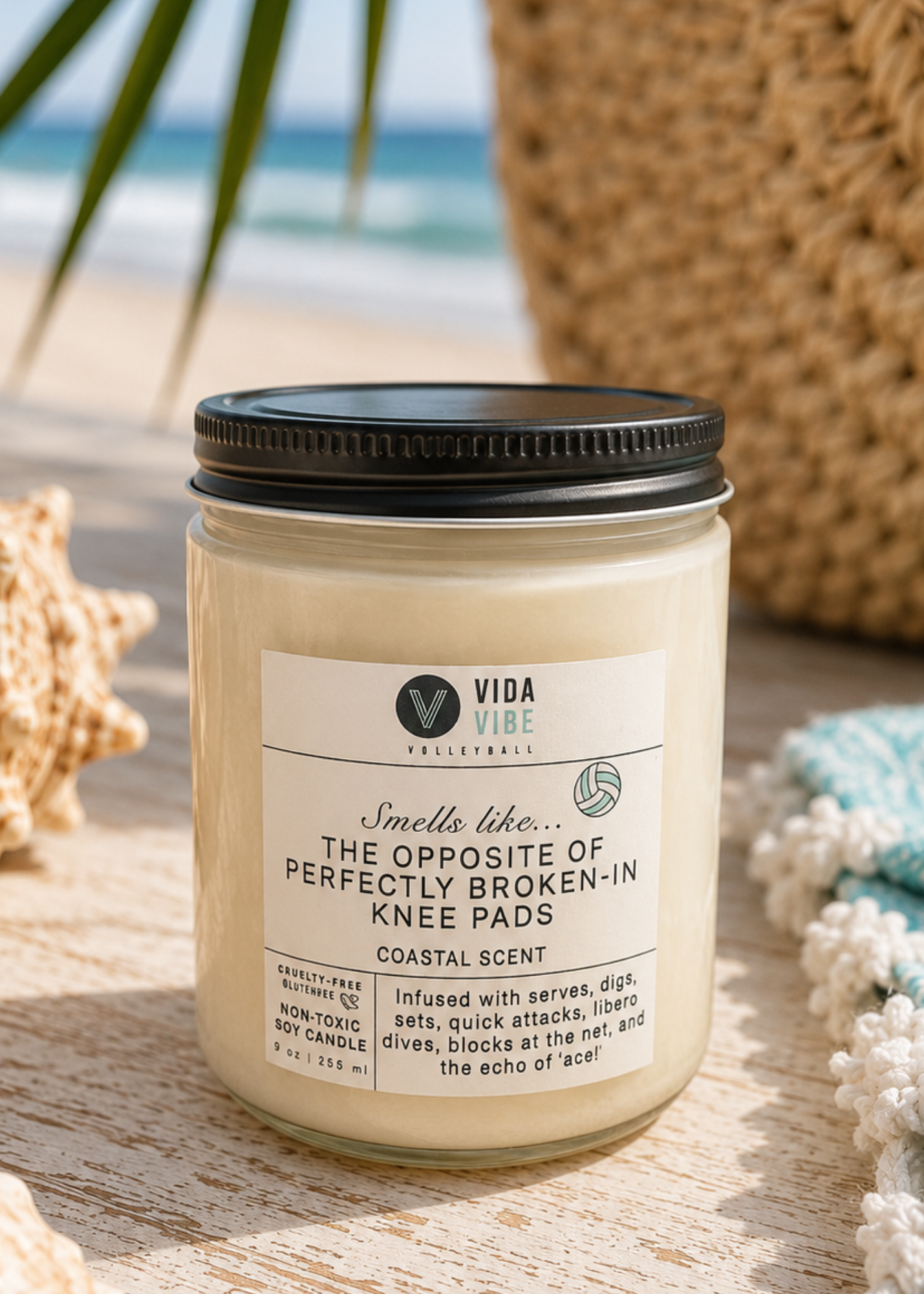Volleyball Soy Candle - Coastal Scent