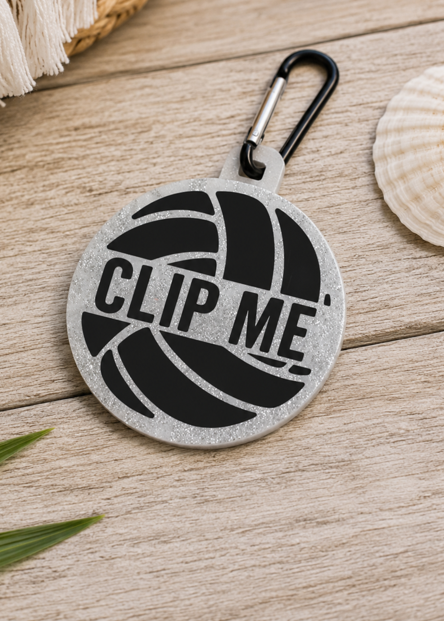 Volleyball Pin Holder Clip Me Keychain