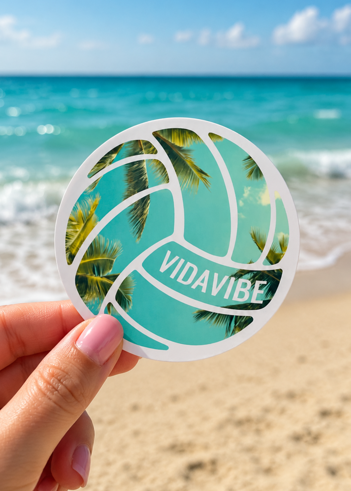 Volleyball Palm Sticker