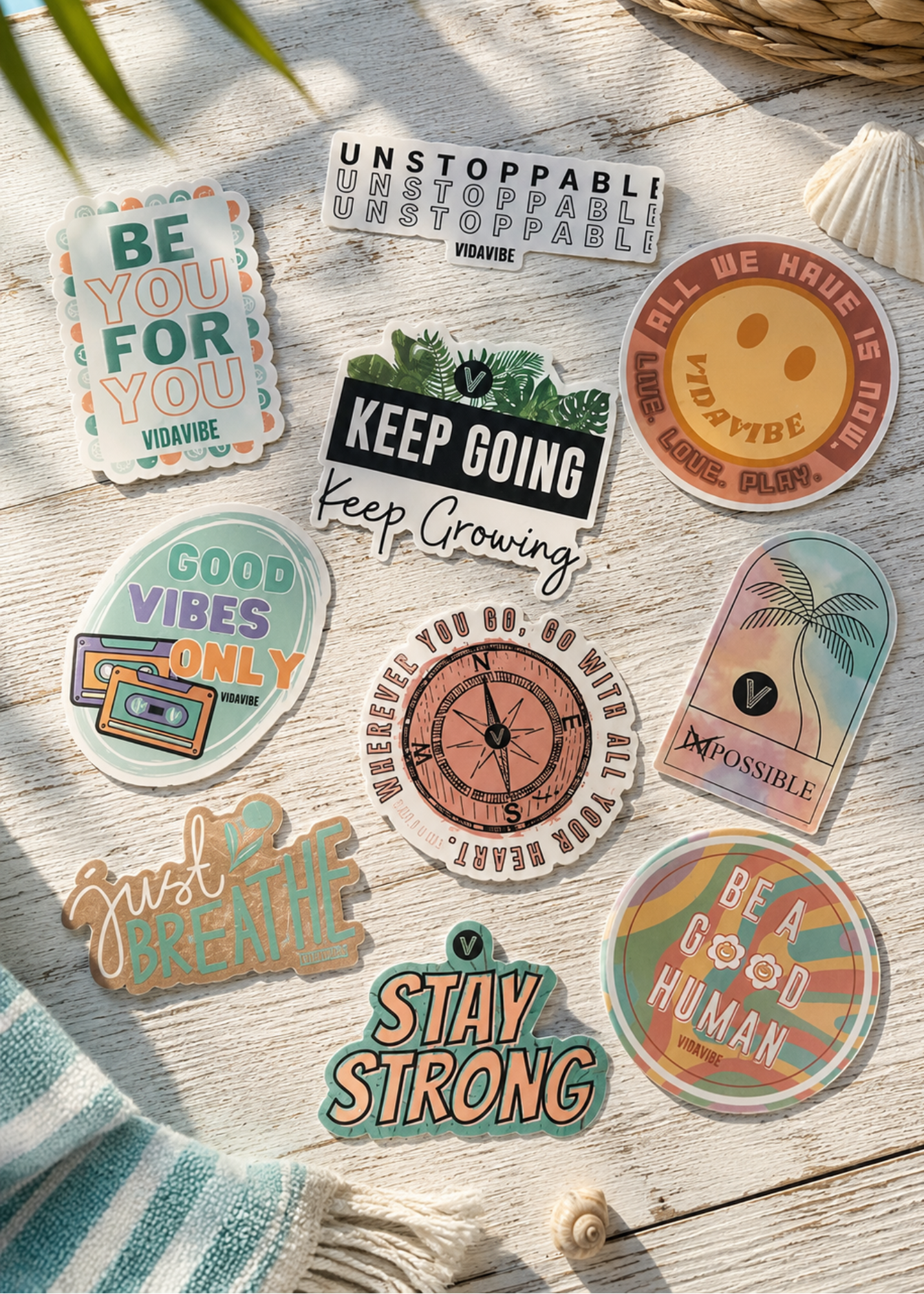 Inspirational Sticker 10 Pack