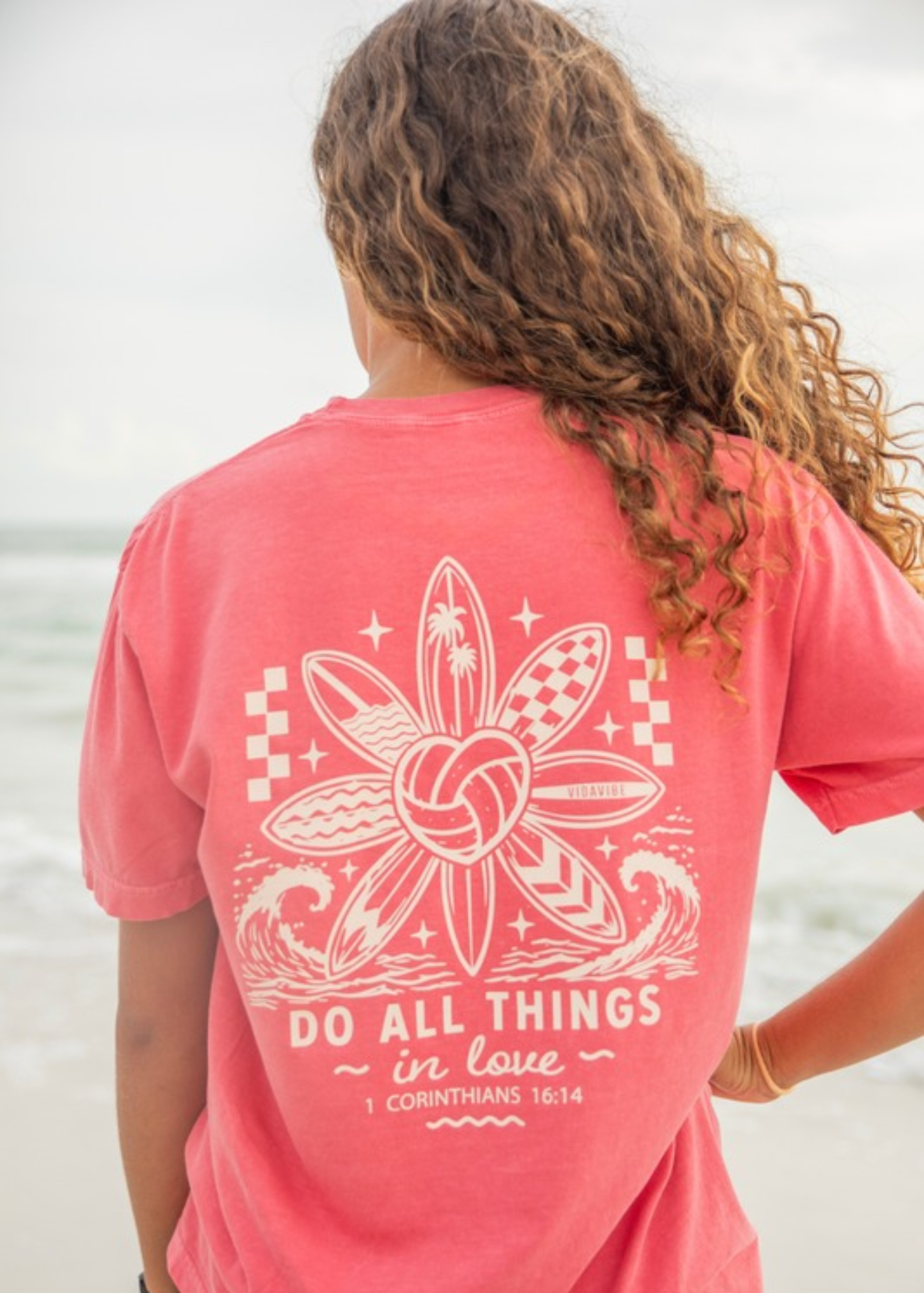 Do All Things in Love Volleyball Tee