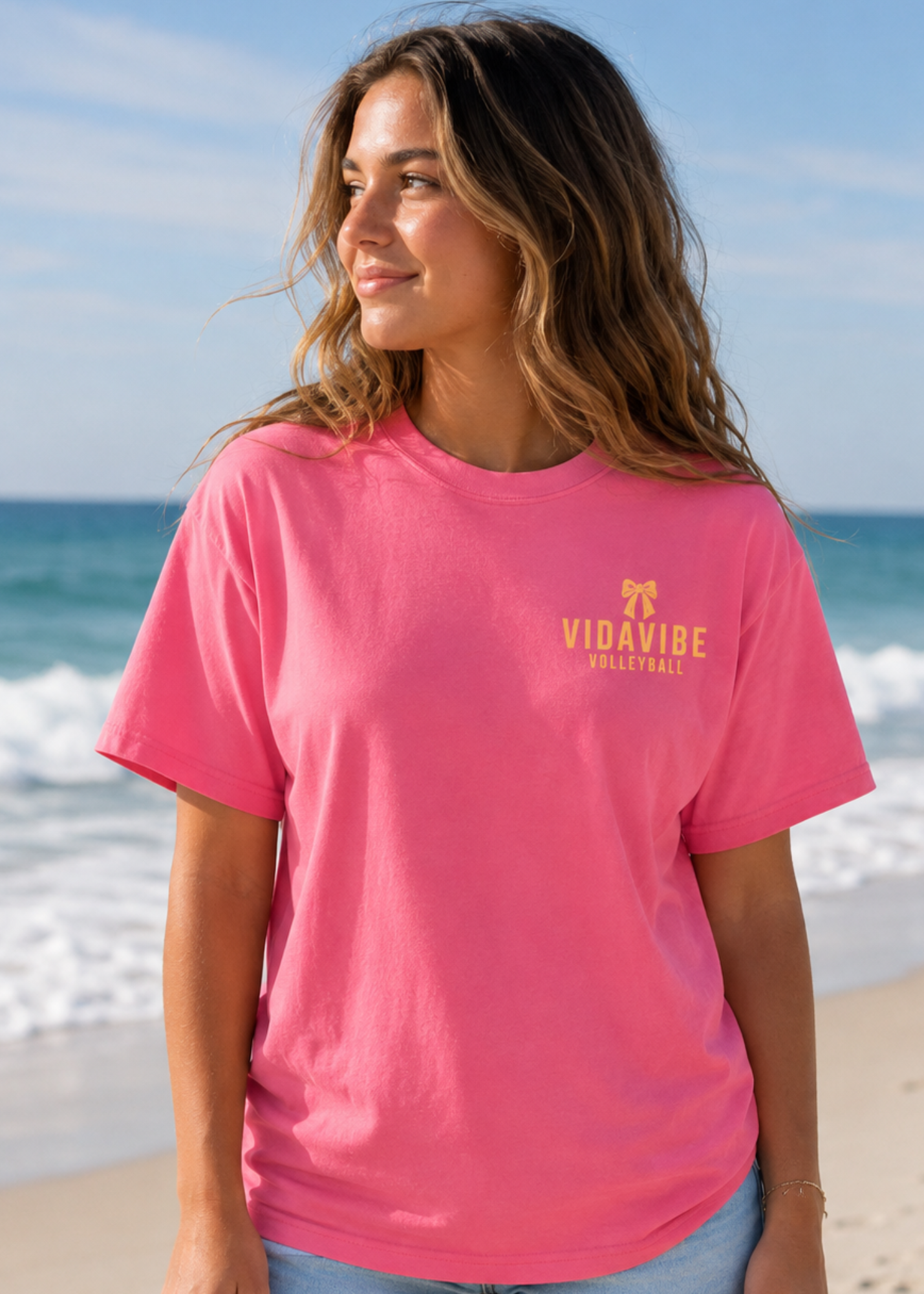 Sun & Bows Volleyball Tee