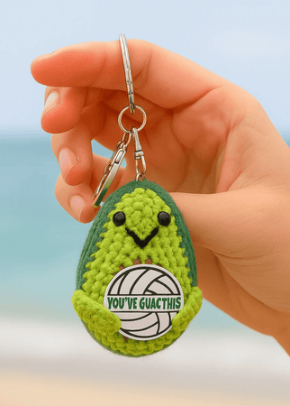スカルデザイン ビリヤードキュー　プレイ用　新品グローブ　8ballキーホルダー Avocado Volleyball Keychain | Volleyball Gifts and Apparel