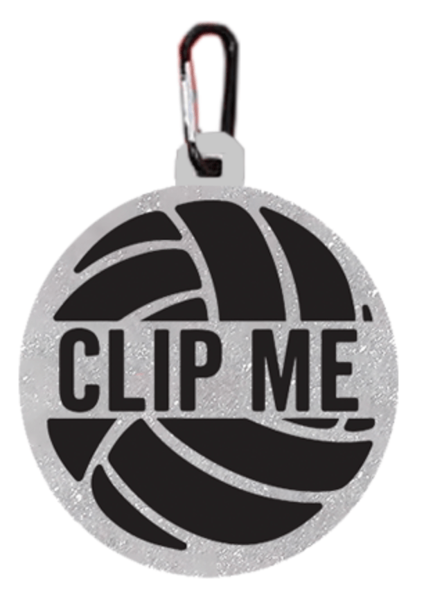 Volleyball Pin Holder Clip Me Keychain