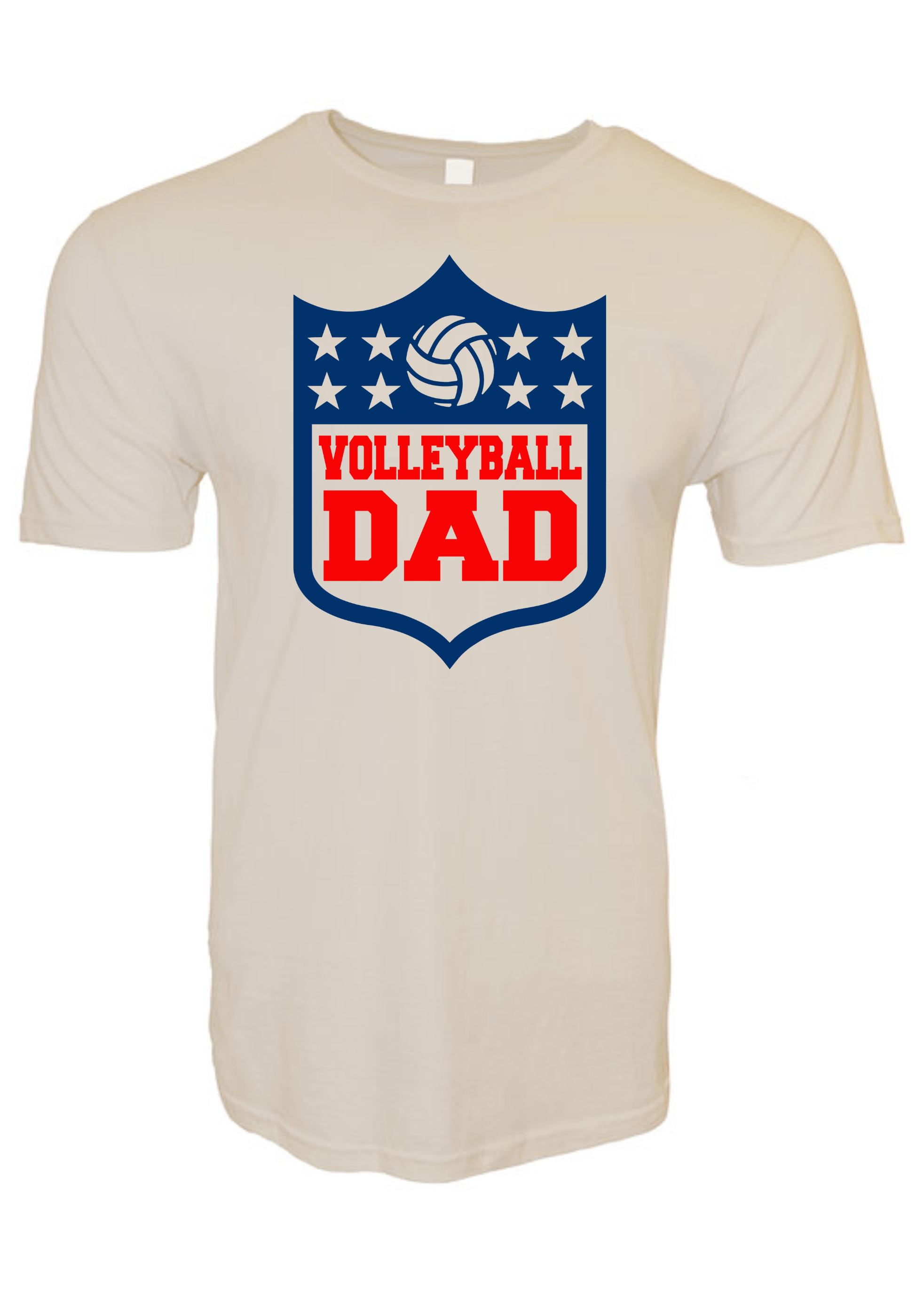 Volleyball Dad Tee Stars