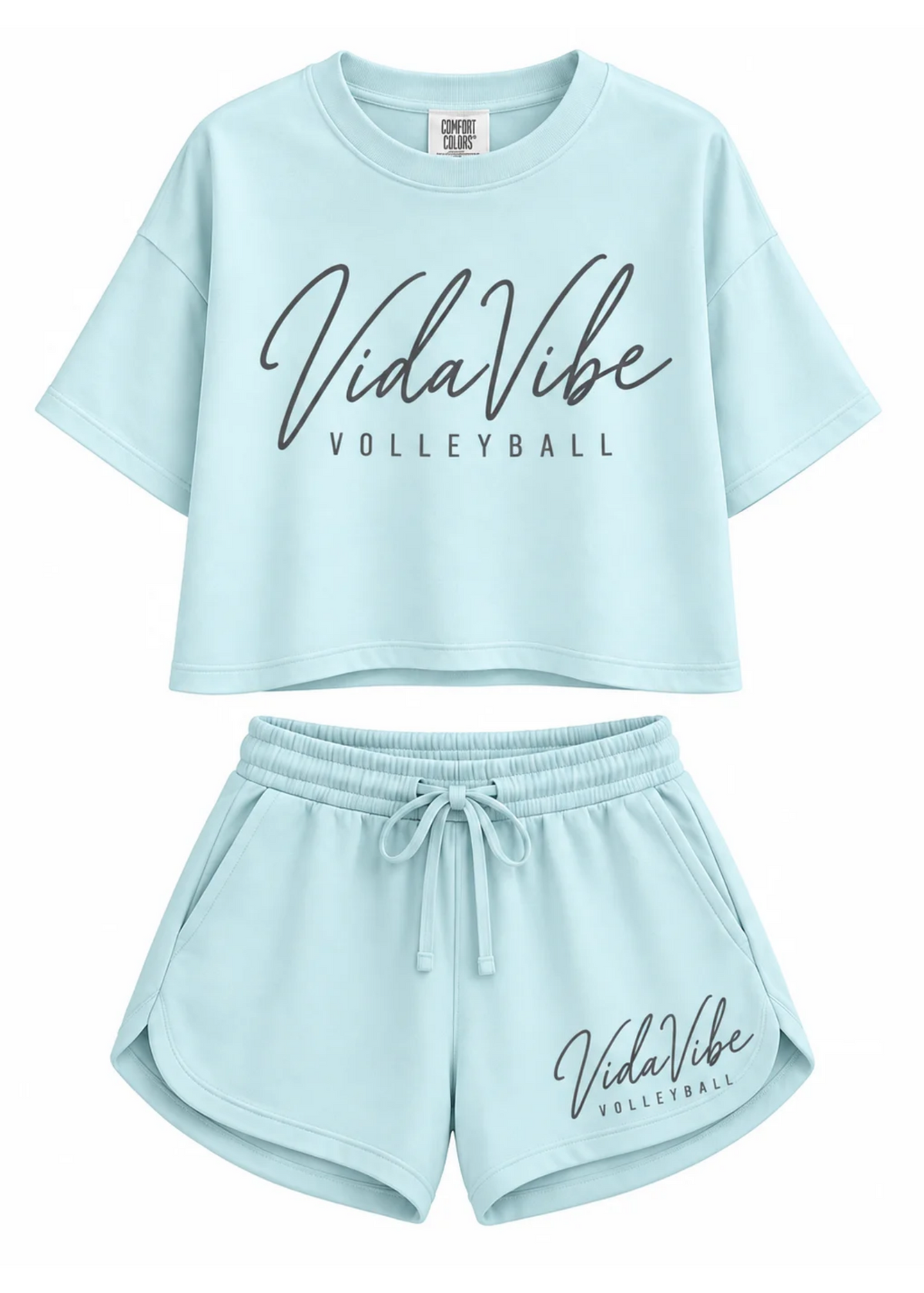 Baby Blue VidaVibe Lounge Shorts
