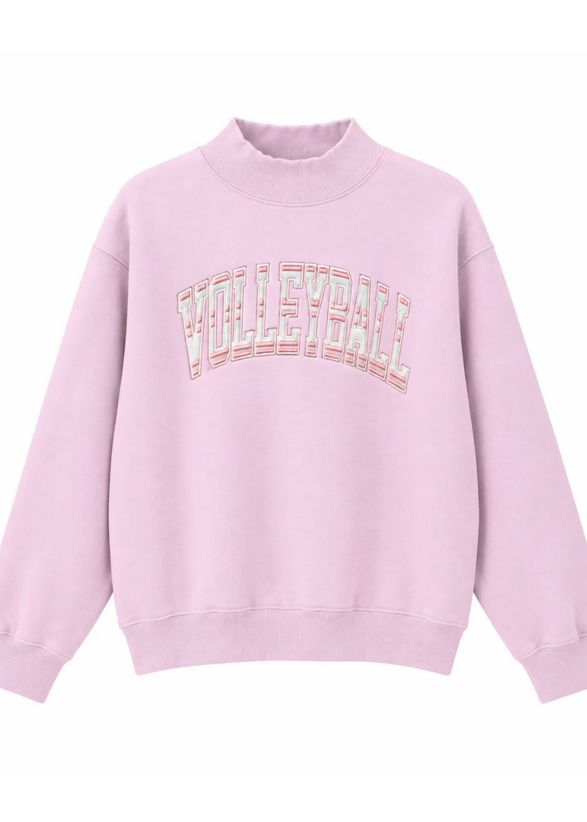 Light Pink VidaVibe Volleyball Mock Neck