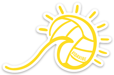 Wave and Volleyball Sun Sticker - VidaVibe
