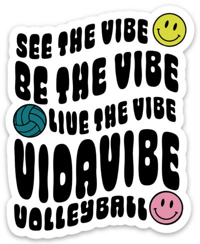 Be The Vibe Sticker - VidaVibe Volleyball