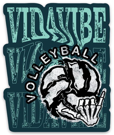 Hang Loose Skeleton Sticker - VidaVibe Volleyball