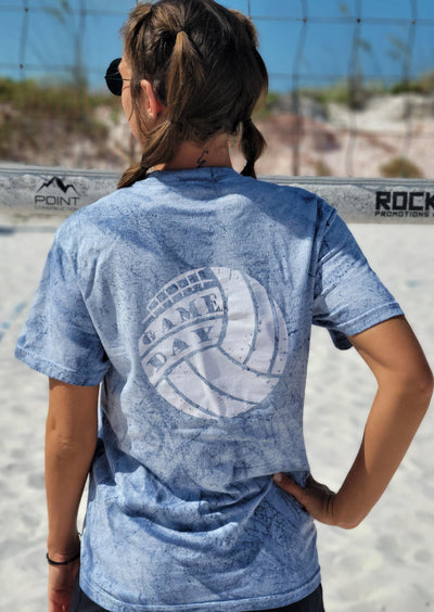 Tie-Dyed Volleyball Game Day Tee