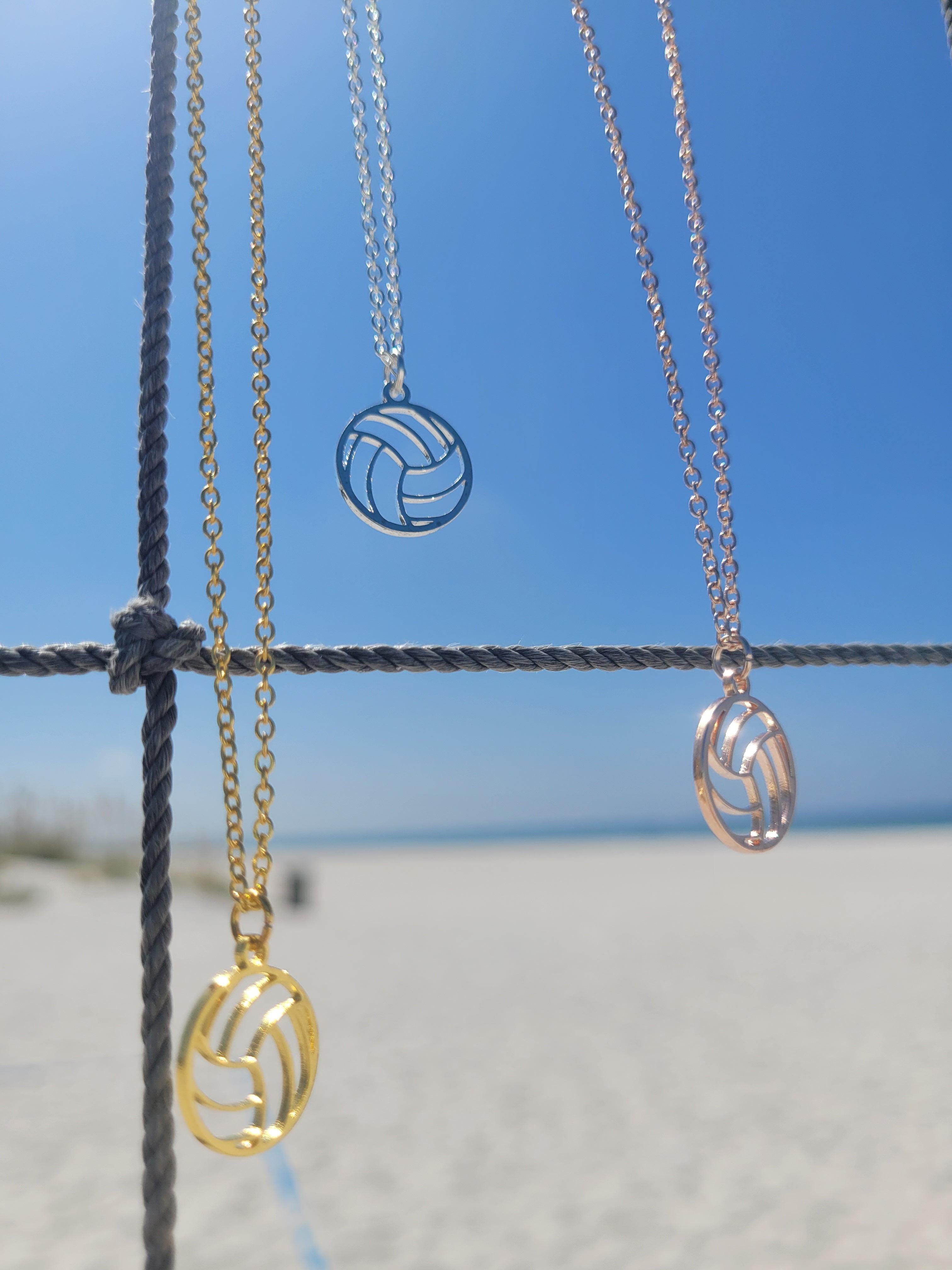 volleyball necklace with name
