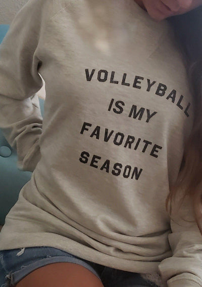 Volleyball Is My Favorite Season Crew Neck - Pura Vida Volleyball