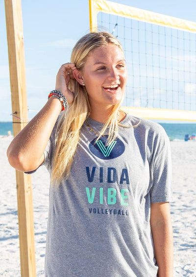 Grey VidaVibe Tee - VidaVibe Volleyball
