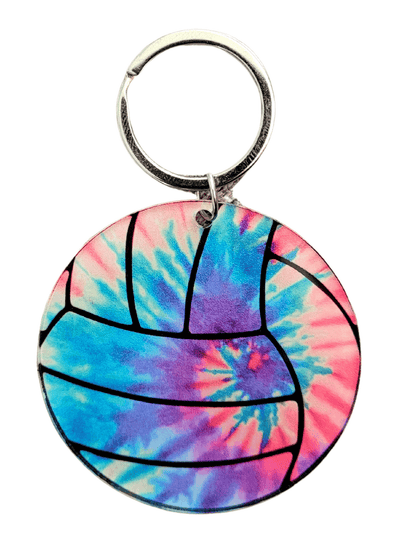 Tie-Dye Volleyball Keychain - VidaVibe