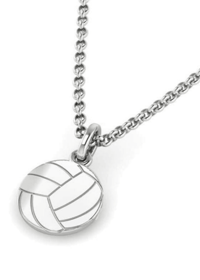 Silver Volleyball Necklace - VidaVibe