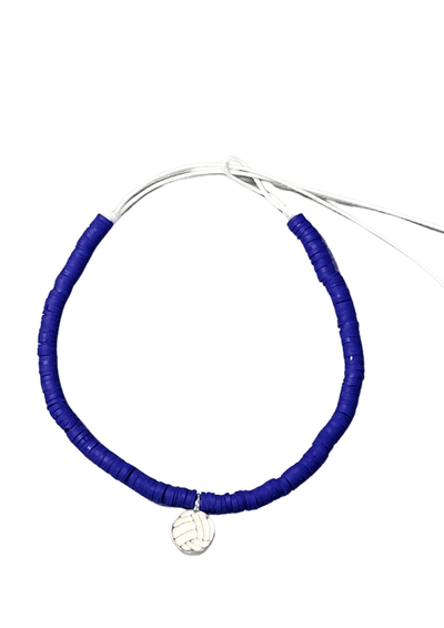 Blue Volleyball Clay Bracelet - VidaVibe