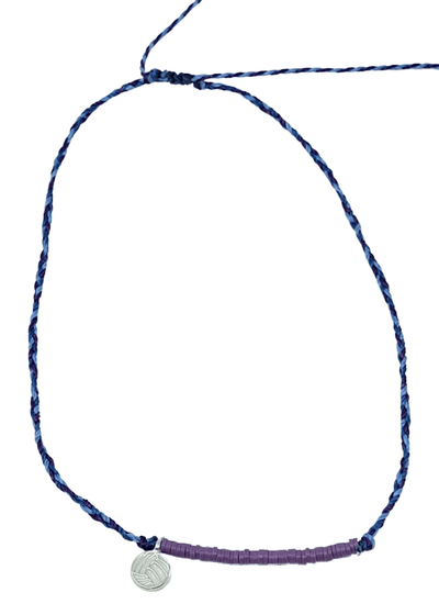 Purple/Blue Volleyball Necklace - VidaVibe