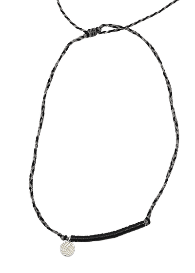 Black/Grey Volleyball Necklace - VidaVibe