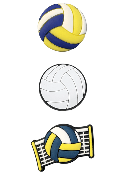 3 Pack Volleyball Croc Charms - VidaVibe Volleyball