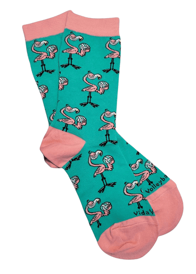 Volleyball Flamingo Socks - VidaVibe