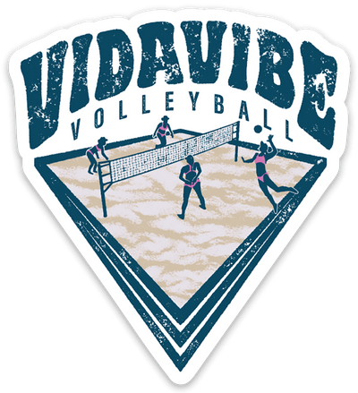 VidaVibe Volleyball Diamond Court Sticker - VidaVibe
