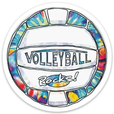 Volleyball Rocks Sticker - Pura Vida Volleyball